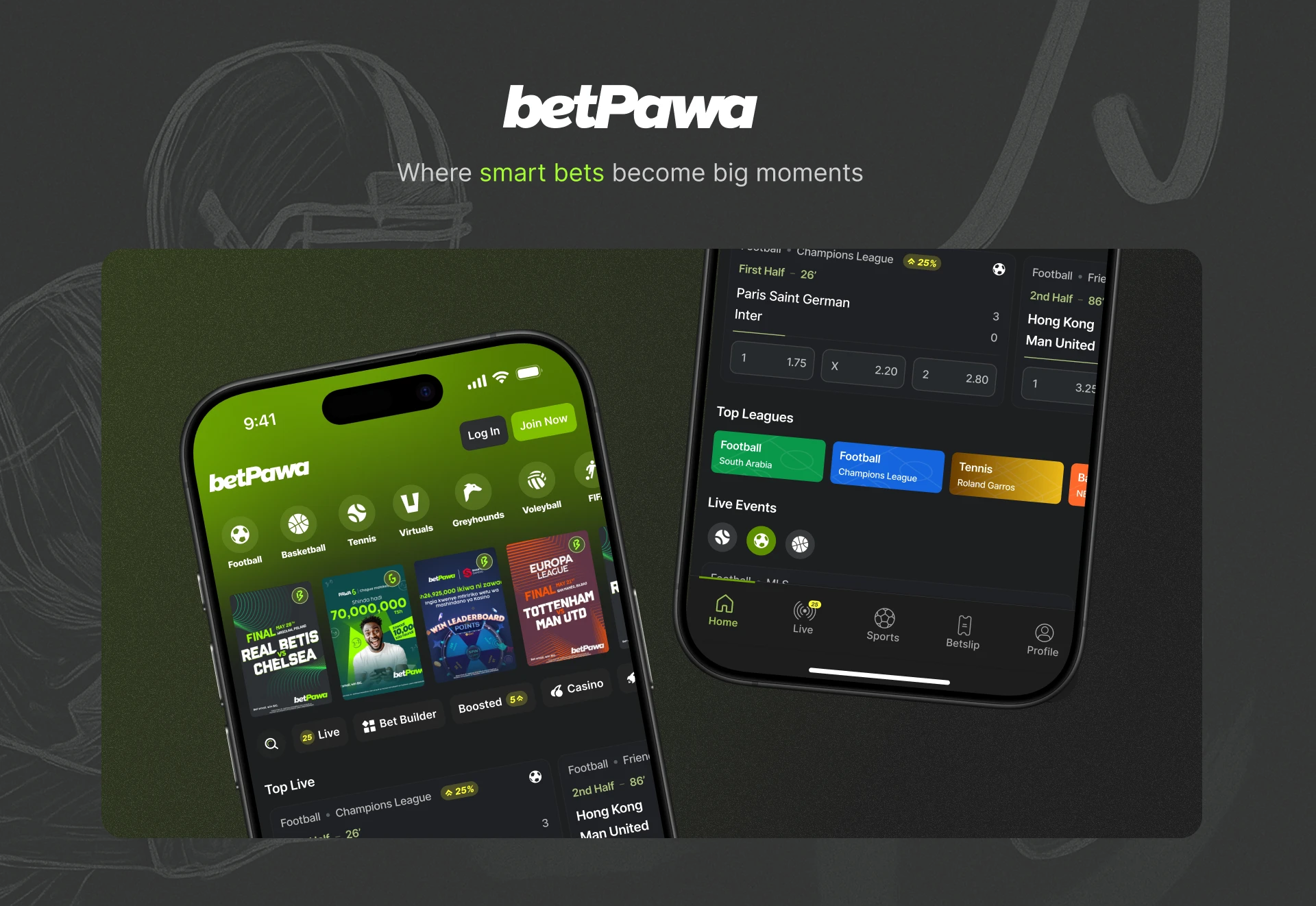 betPawa sportsbook app designed by Gasper